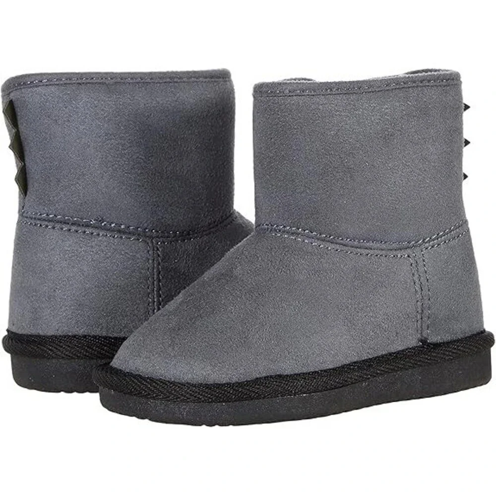 Carter's Serrato CF21N09P-020 Snow Boots Boys US 5 Gray Faux Fur Lined KHD1228